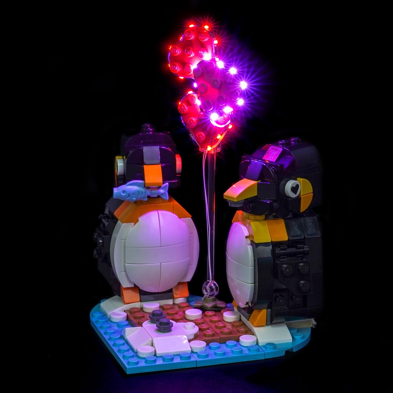 Kit di Illuminazione LED per LEGO® Pinguini Innamorati 40886 – Versione con Telecomando