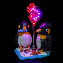 Kit di Illuminazione LED per LEGO® Pinguini Innamorati 40886 – Versione con Telecomando