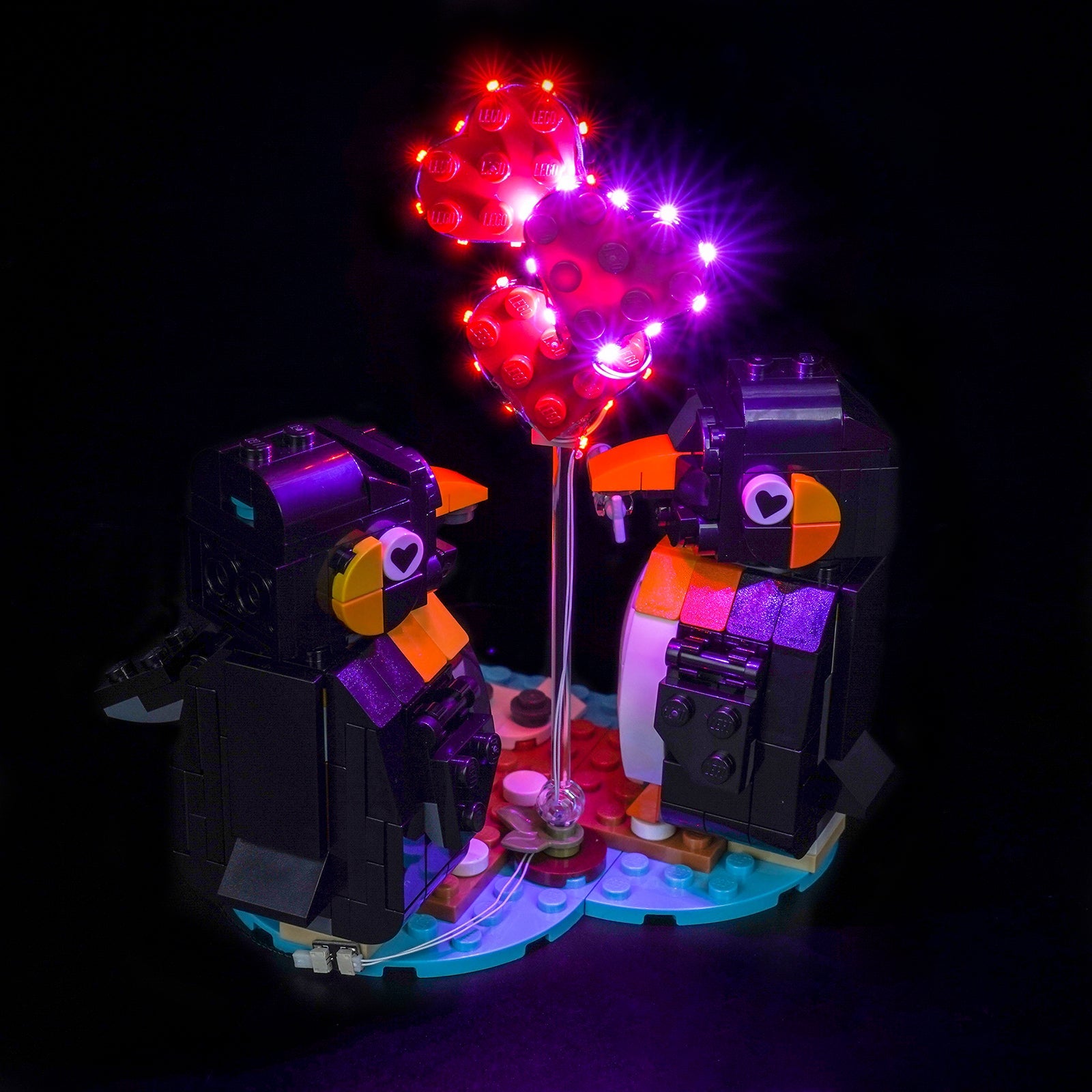 Kit di Illuminazione LED per LEGO® Pinguini Innamorati 40886 – Versione con Telecomando
