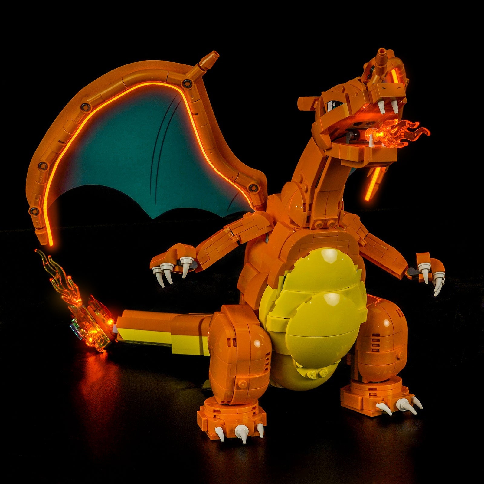 LED-Beleuchtungsset für LEGO® Pokémon Bisaflor, Glurak und Turtok – 72153 Fernbedienungs-Version
