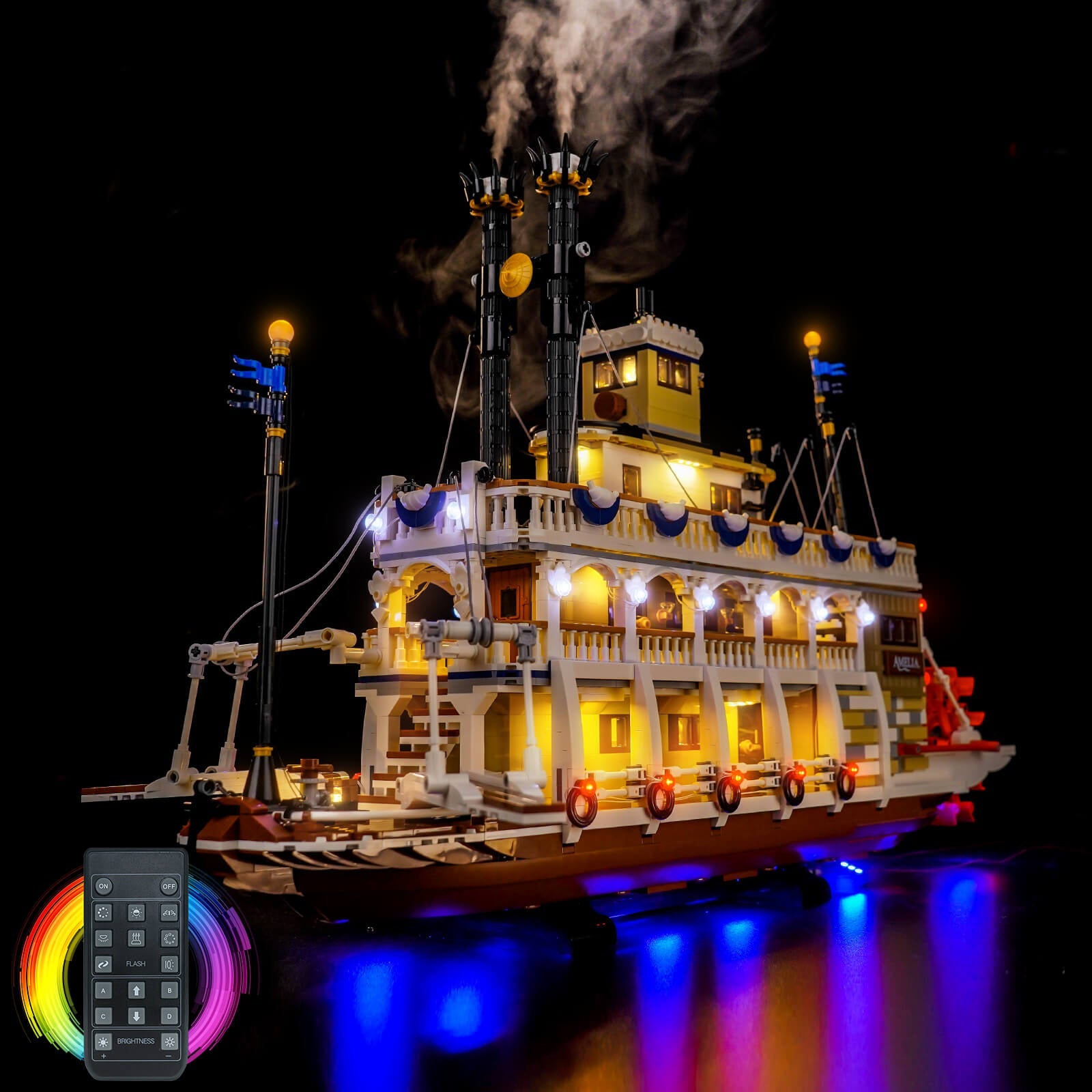 LED-beleuchtungsset für LEGO® Ideas River Steamboat 21356
