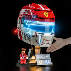 LED-belysningssæt til LEGO® Editions Scuderia Ferrari HP Charles Leclerc Hjelm 43014 (Elite Edition)