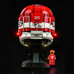 LED-belysningssæt til LEGO® Editions Scuderia Ferrari HP Charles Leclerc Hjelm 43014 (Elite Edition)