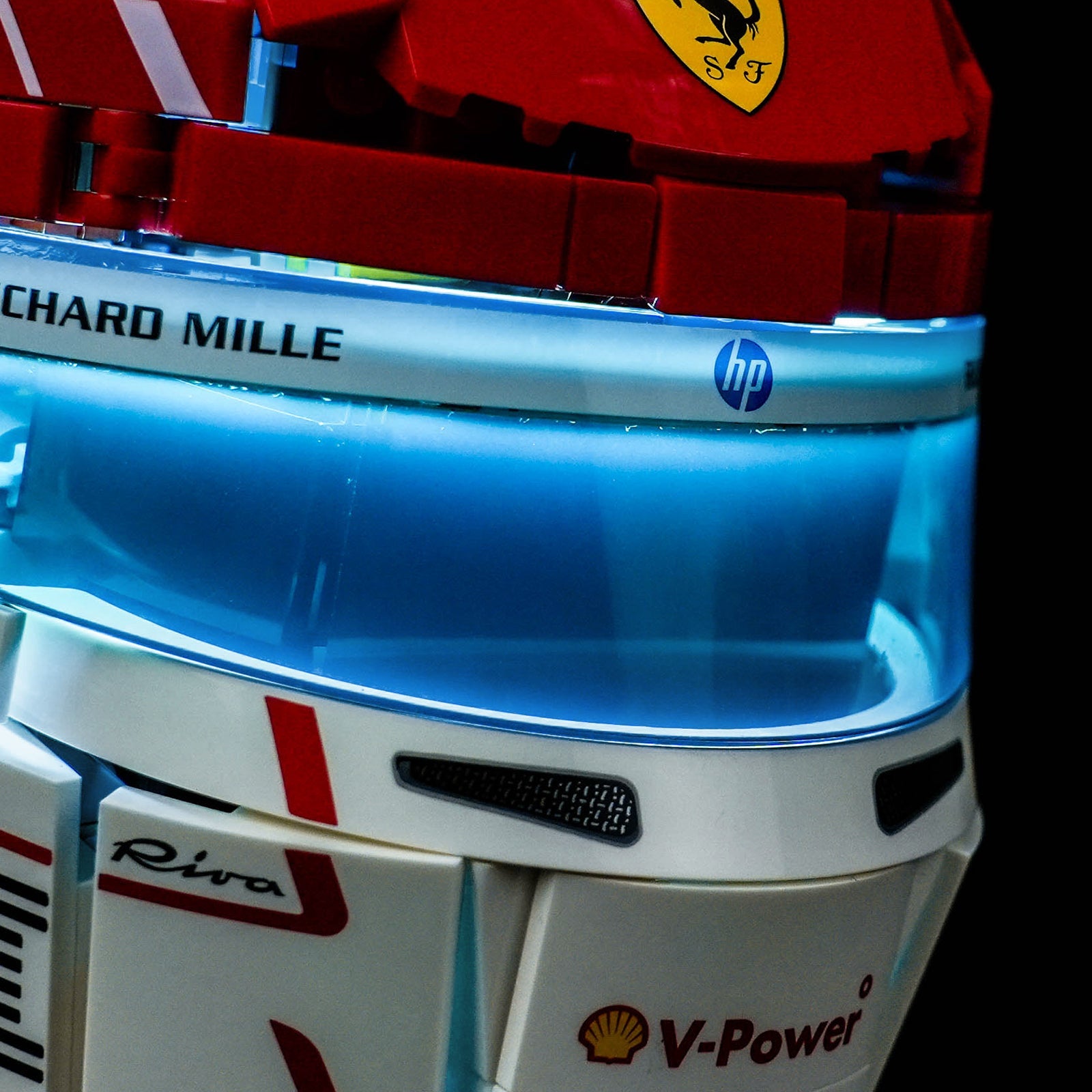 LED-belysningssæt til LEGO® Editions Scuderia Ferrari HP Charles Leclerc Hjelm 43014 (Elite Edition)