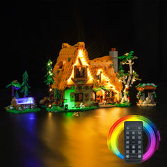 Kit di Illuminazione LED per LEGO® Disney La Casetta di Biancaneve e i Sette Nani 43242 – Versione con Telecomando