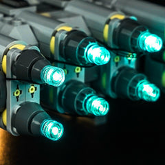 LED-belysningssæt til LEGO® Star Wars Anzellan Starship 75445 (Elite Edition)