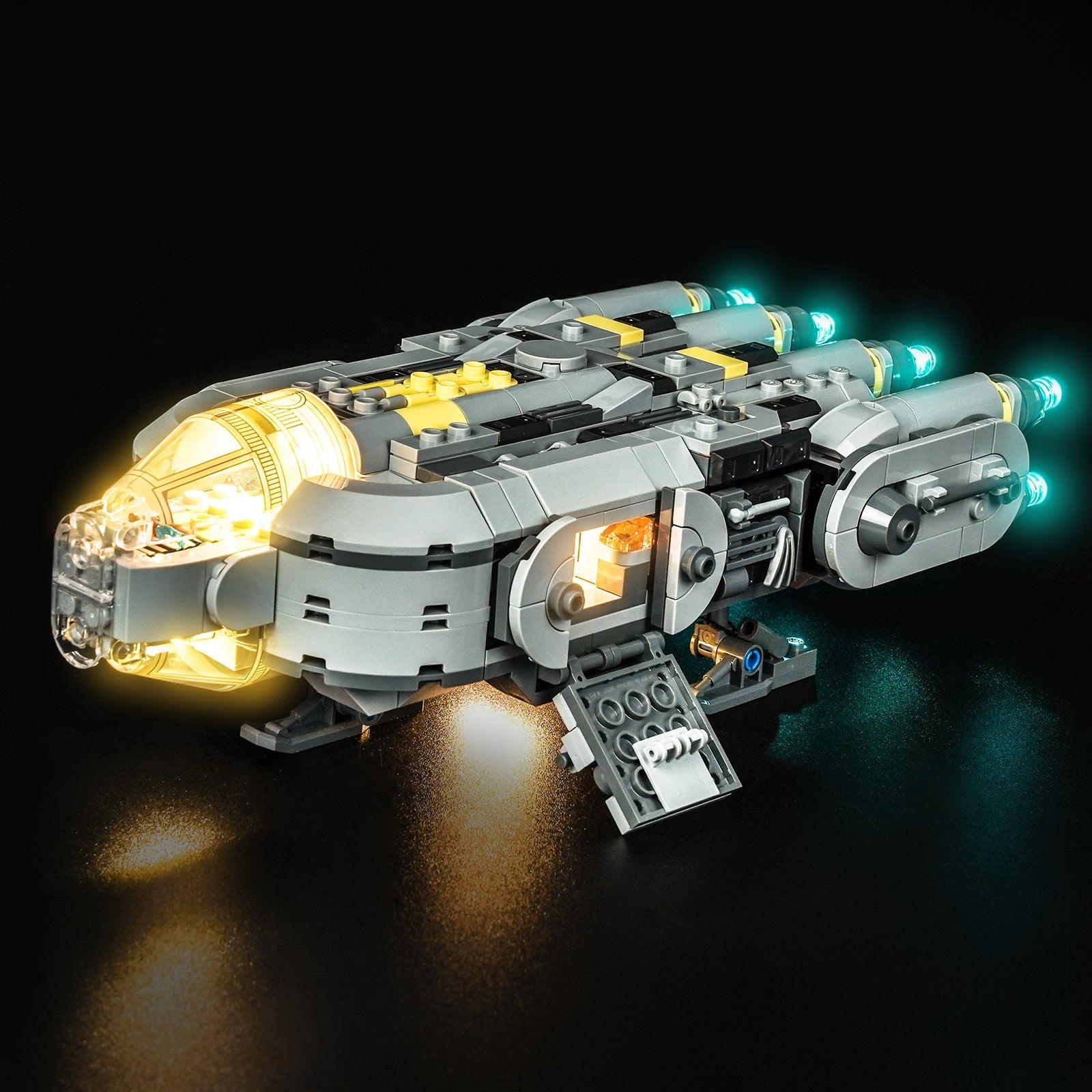 LED-belysningssæt til LEGO® Star Wars Anzellan Starship 75445 (Elite Edition)