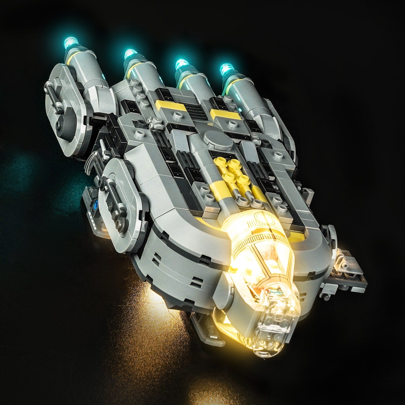 LED-belysningssæt til LEGO® Star Wars Anzellan Starship 75445 (Elite Edition)