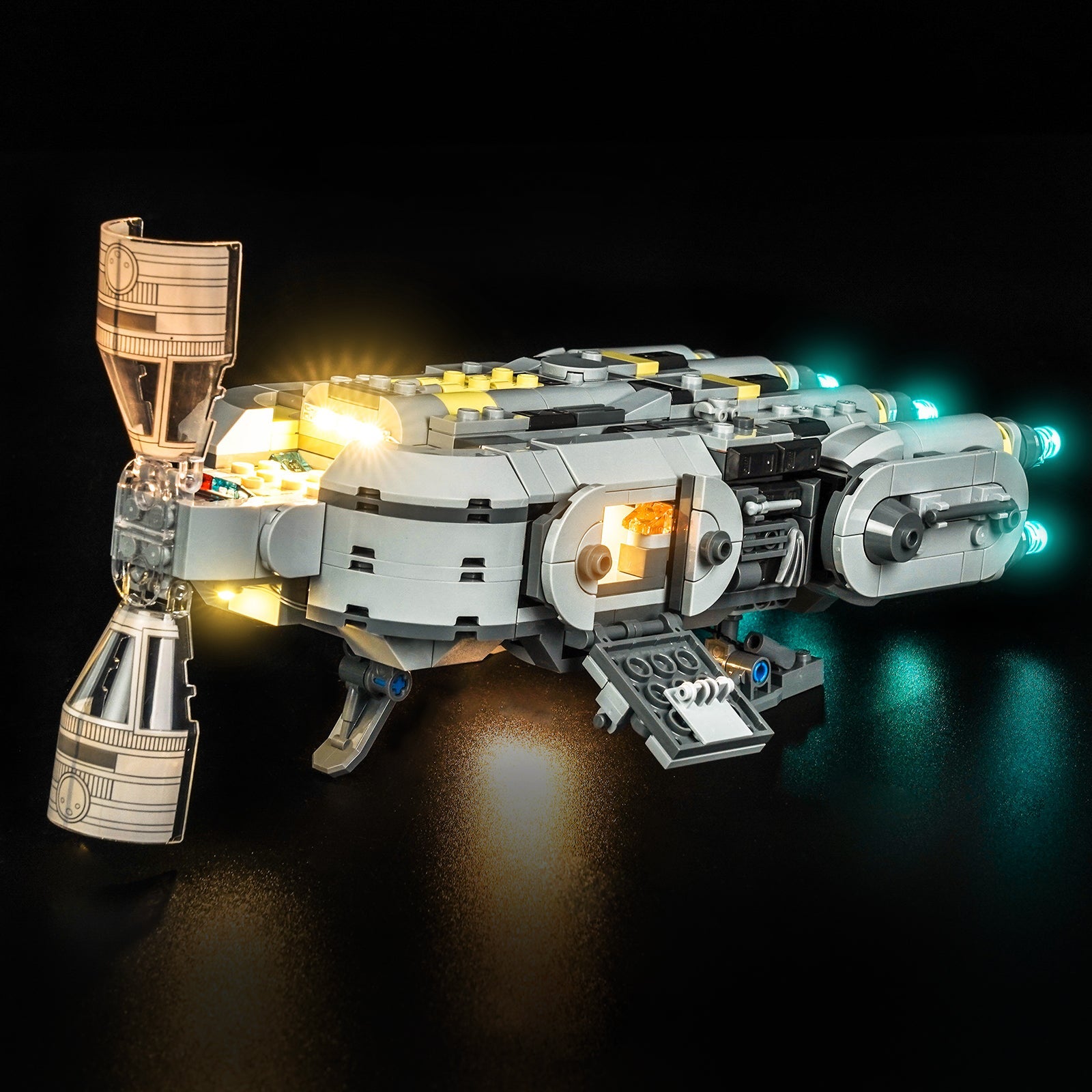 LED-belysningssæt til LEGO® Star Wars Anzellan Starship 75445 (Elite Edition)