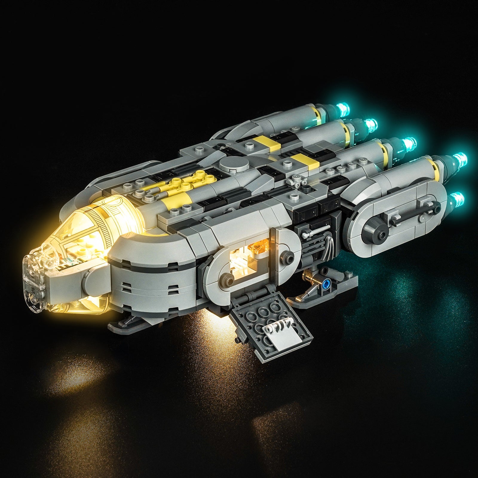 LED-belysningssæt til LEGO® Star Wars Anzellan Starship 75445 (Elite Edition)