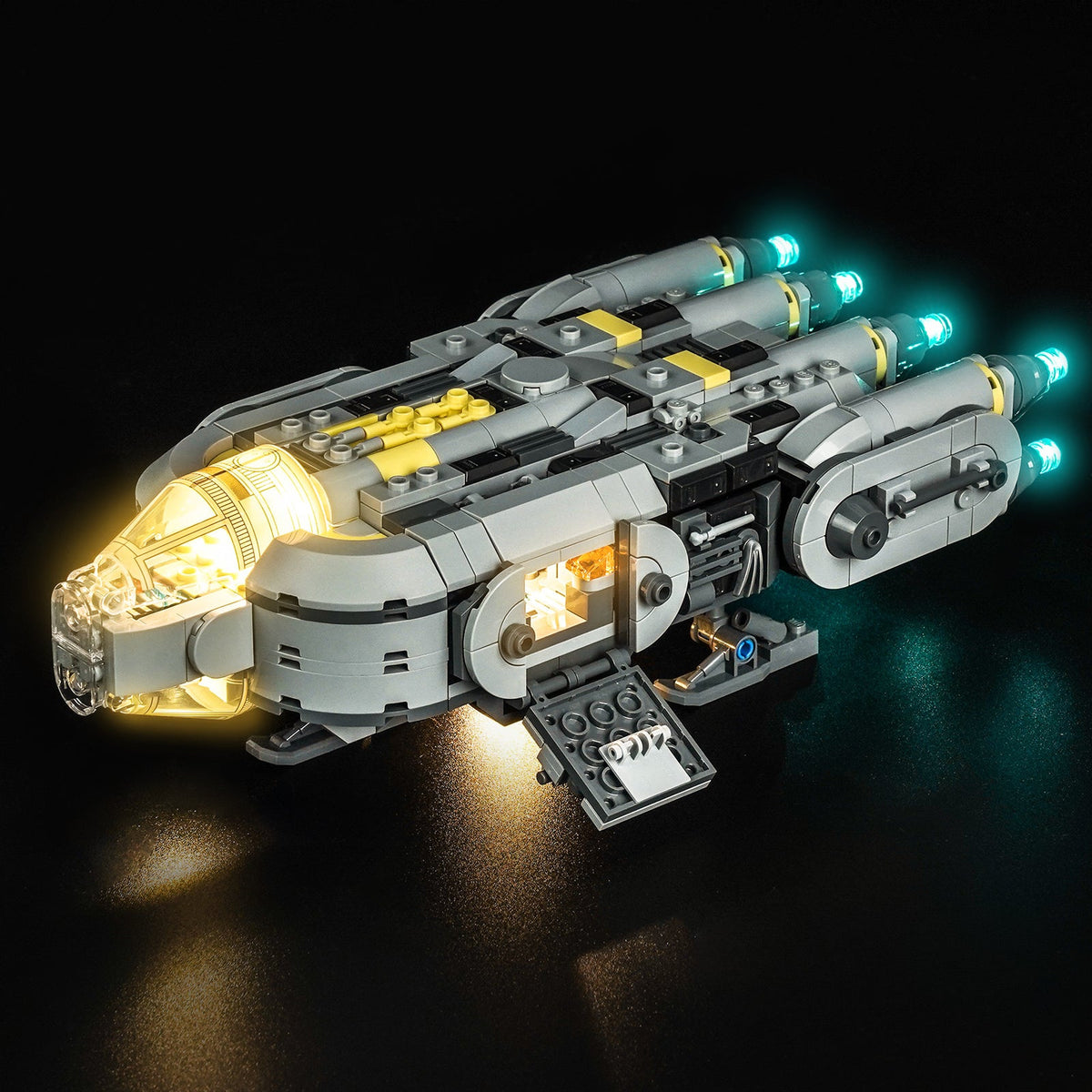 LED-belysningssæt til LEGO® Star Wars Anzellan Starship 75445 (Elite Edition)