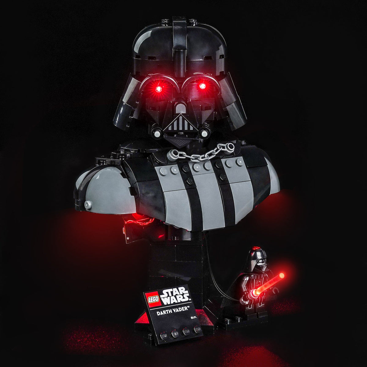LED-belysningssæt til LEGO® Star Wars™ Darth Vader™ – 75439 (varmlys-version)