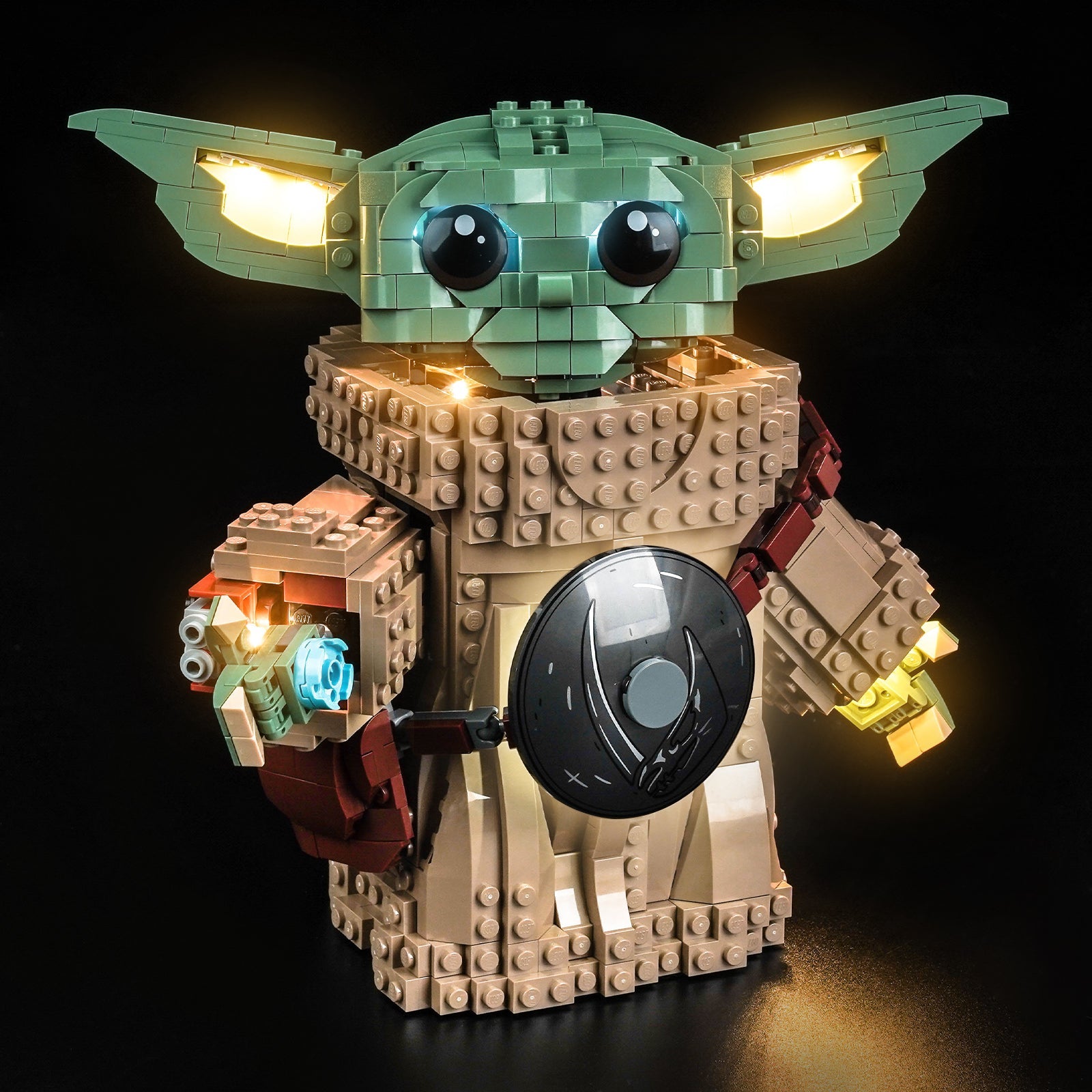 LED-belysningssæt til LEGO® Star Wars™ Grogu™ (Mandalorian Apprentice) – 75446 (varmlys-version)
