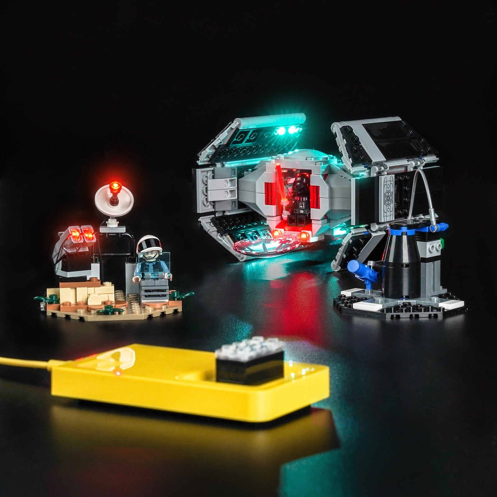 LED-belysningssæt til LEGO® Star Wars SMART Play™ Darth Vader's TIE Fighter™ 75421 (Elite Edition)