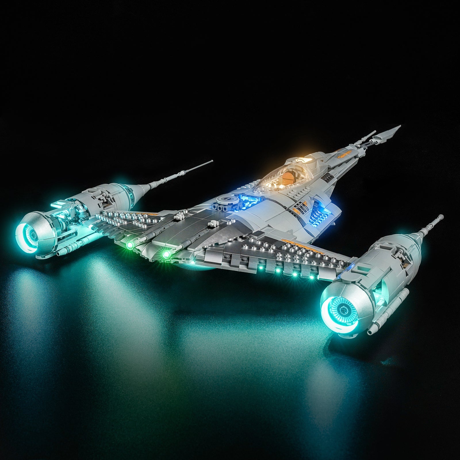 LED-belysningssæt til LEGO® Star Wars™ Mandalorianerens N-1 Starfighter – 75442 (ultimativ udgave)