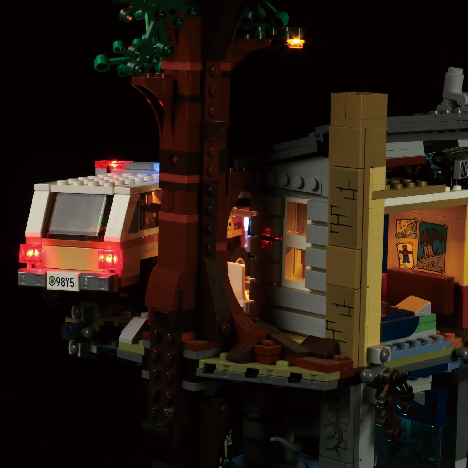 LED-Beleuchtungsset für LEGO® Stranger Things Das Upside Down 75810 Fernbedienungs-Version