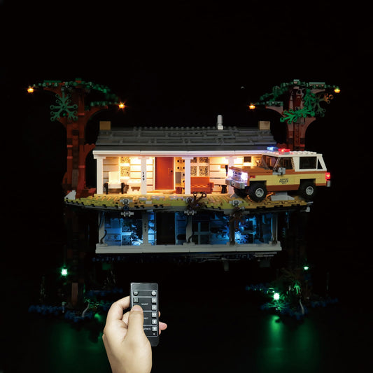 LED-belysningssæt til LEGO® Stranger Things Det Upside Down 75810 fjernbetjeningsversion