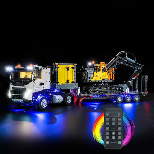 LED-Beleuchtungsset für LEGO® Technic Volvo FMX LKW &amp; EC230 Elektro-Exaggerator 42175 Fernbedienungs-Version