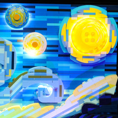LED-Beleuchtungsset für LEGO® Ideas Vincent van Gogh – Sternennacht (21333)