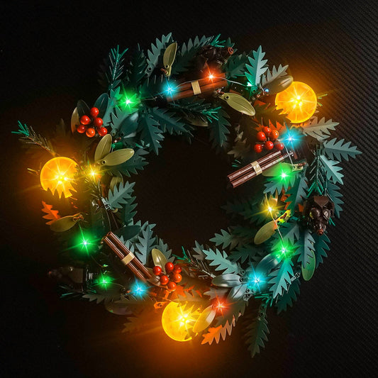 LED-beleuchtungsset für LEGO® Icons Wreath 10340