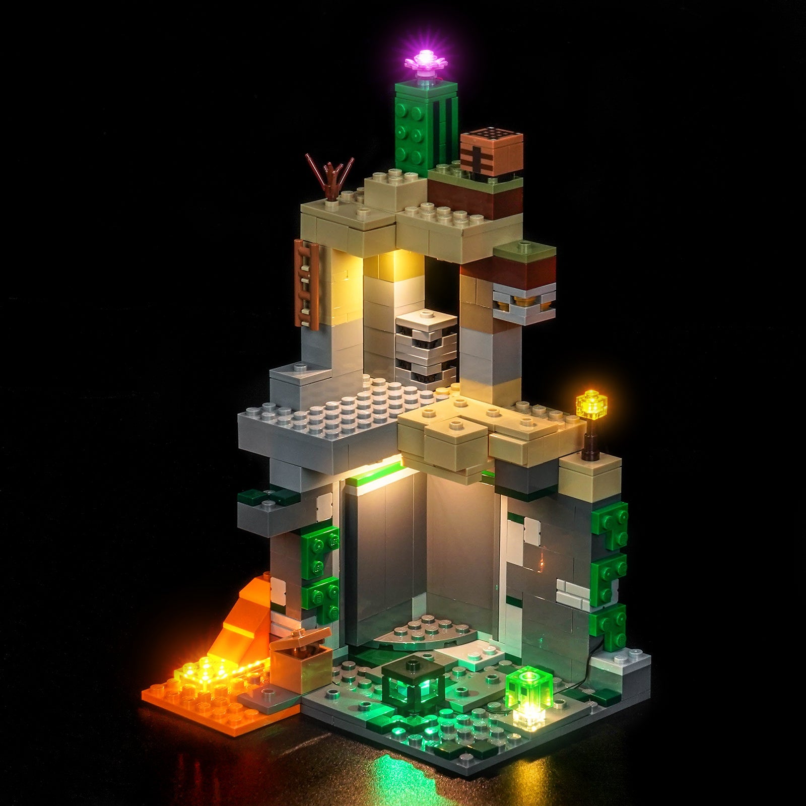 Set de Iluminación LED para LEGO® Minecraft El Mazmorra del Zombie – 21587 Versión con Control Remoto
