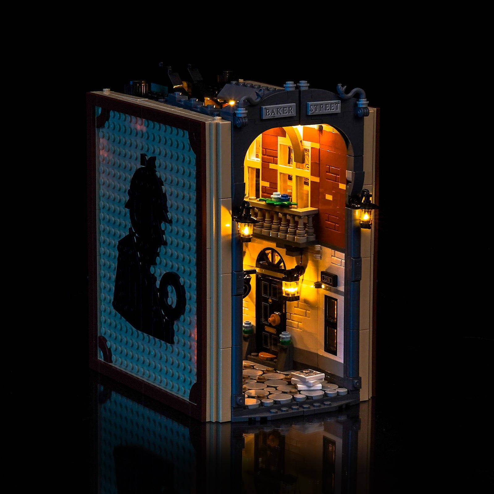 LED-beleuchtungsset für LEGO® Icons Sherlock Holmes: Book Nook 10351 Warmlicht-Version