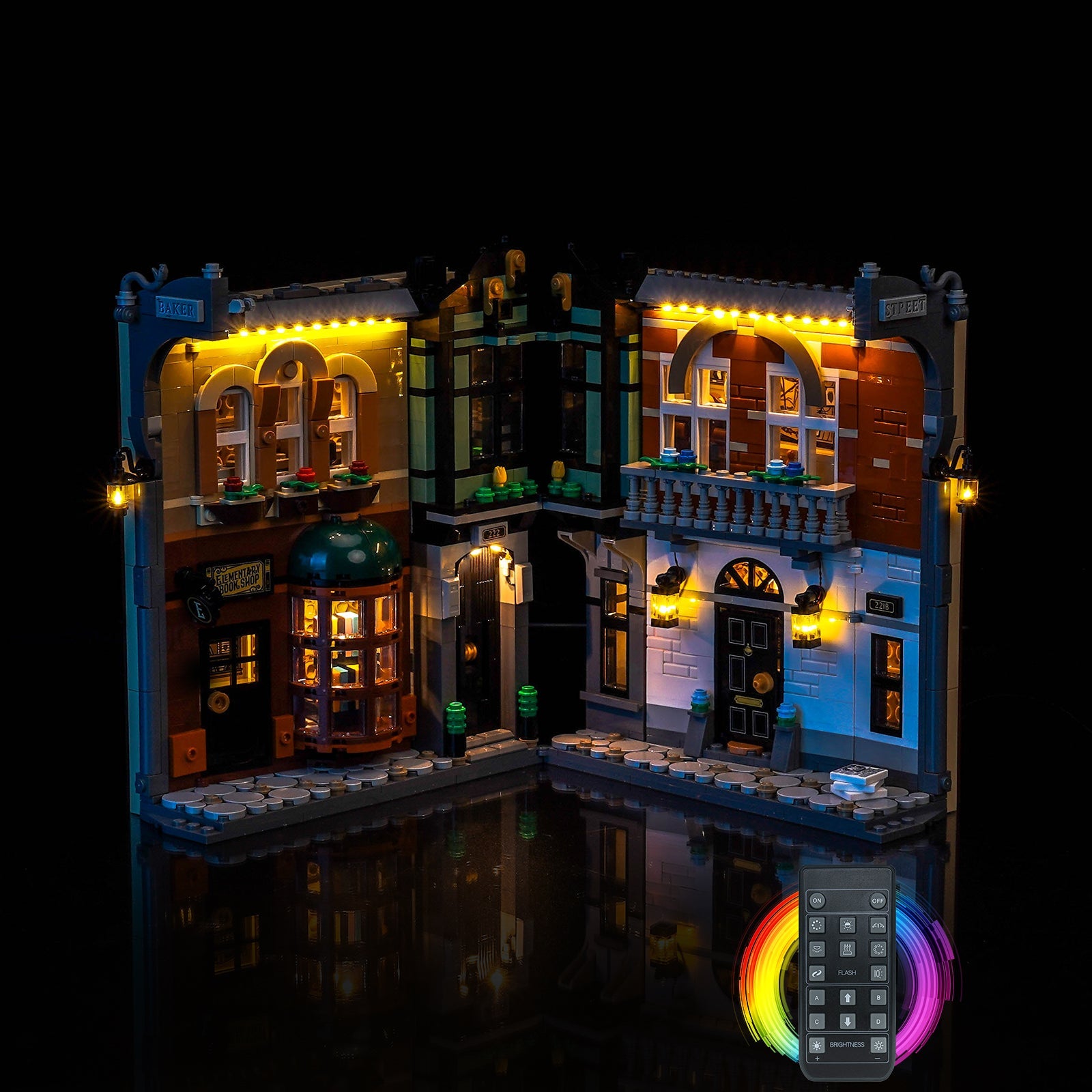 LED-beleuchtungsset für LEGO® Icons Sherlock Holmes: Book Nook 10351 Warmlicht-Version