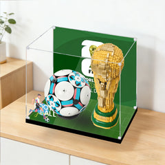 Premium Staubschutz-Vitrine mit UV-Schutz (HD-Klar) für LEGO WM-Fussball-Modell Set 43019 + 43020