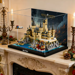 Staubdichte HD-Acryl-Vitrine mit UV-Schutz für LEGO Harry Potter 76419 Schloss Hogwarts