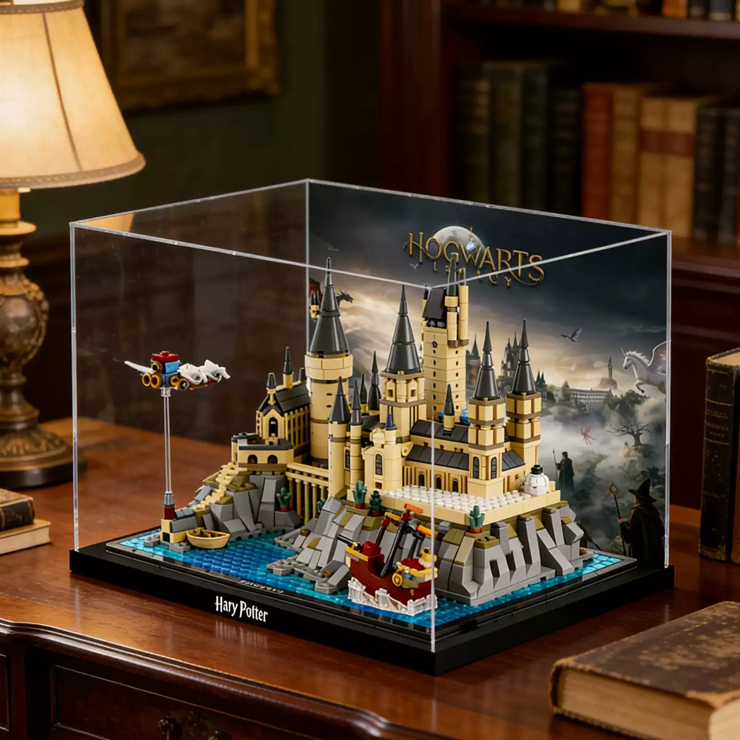 Staubdichte HD-Acryl-Vitrine mit UV-Schutz für LEGO Harry Potter 76419 Schloss Hogwarts