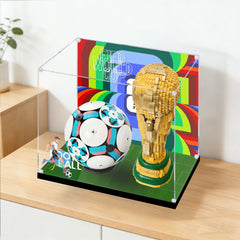 Premium Staubschutz-Vitrine mit UV-Schutz (HD-Klar) für LEGO WM-Fussball-Modell Set 43019 + 43020