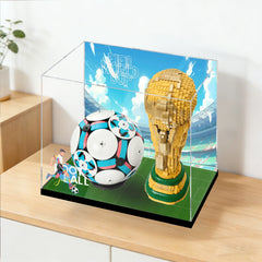 Premium Staubschutz-Vitrine mit UV-Schutz (HD-Klar) für LEGO WM-Fussball-Modell Set 43019 + 43020