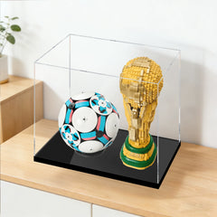 Premium Staubschutz-Vitrine mit UV-Schutz (HD-Klar) für LEGO WM-Fussball-Modell Set 43019 + 43020