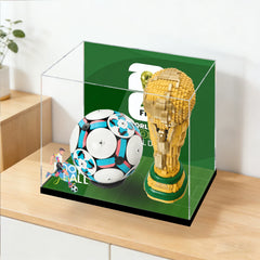 Premium Staubschutz-Vitrine mit UV-Schutz (HD-Klar) für LEGO WM-Fussball-Modell Set 43019 + 43020