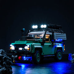 LED-Beleuchtungsset für LEGO® Icons Land Rover Classic Defender 90 10317 Fernbedienungs-Version