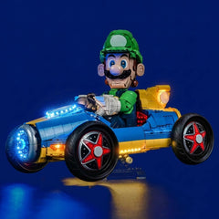 Set di Illuminazione LED per LEGO® Super Mario Mario Kart™ Luigi & Mach 8 – 72050 Versione con Telecomando