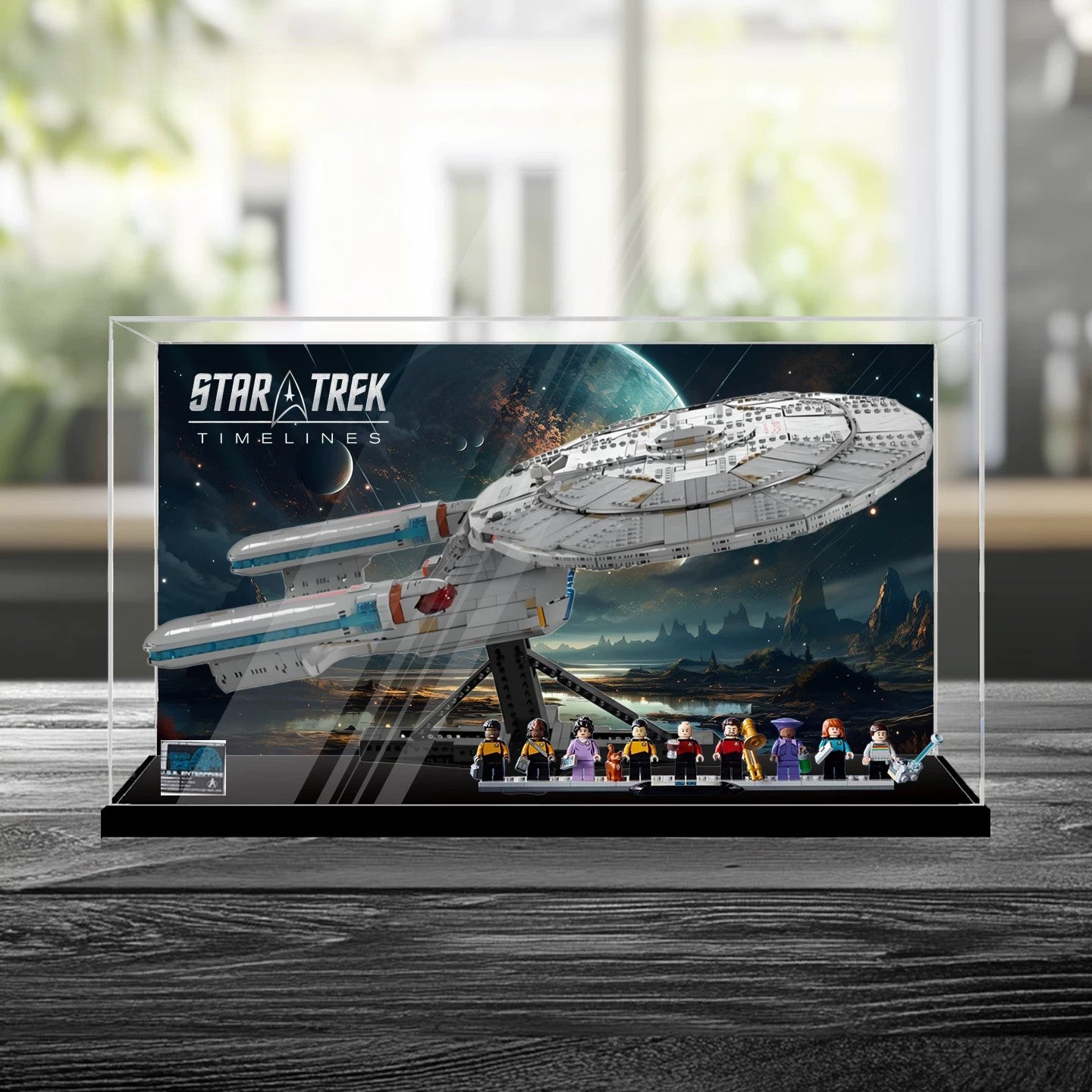 Staubdichte & UV-geschützte HD-Acryl-Vitrine für LEGO Star Trek 10356 U.S.S. Enterprise