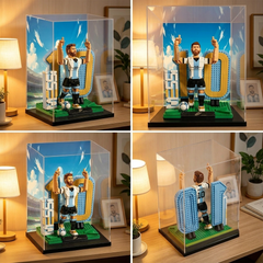 Staubdichte & UV-geschützte Acryl-Vitrine für LEGO® Vini Jr. – Fußball-Highlights 43027