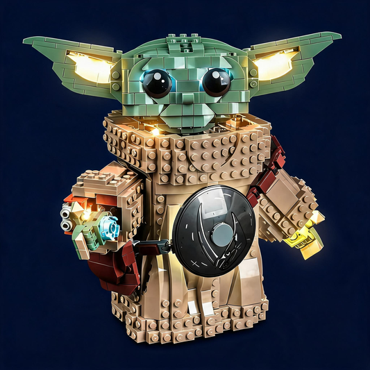 LED-belysningssæt til LEGO® Star Wars™ Grogu™ (Mandalorian Apprentice) – 75446 (varmlys-version)