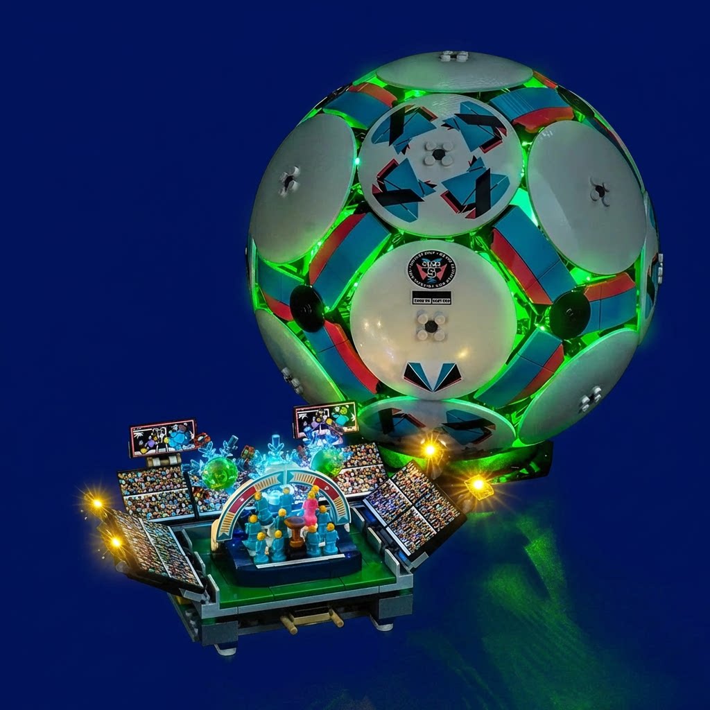 LED-belysningssæt til LEGO® Editions Fodbold – 43019 fjernbetjeningsversion