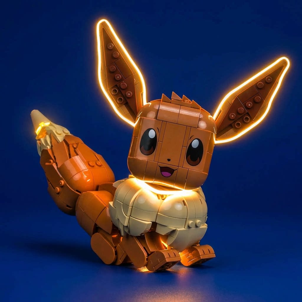 Set de Iluminación LED para LEGO® Pokémon Eevee – 72151 Versión con Control Remoto