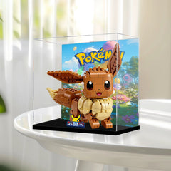 Staubdichte HD-Acryl-Vitrine mit UV-Schutz für LEGO Pokémon 72151 Evoli