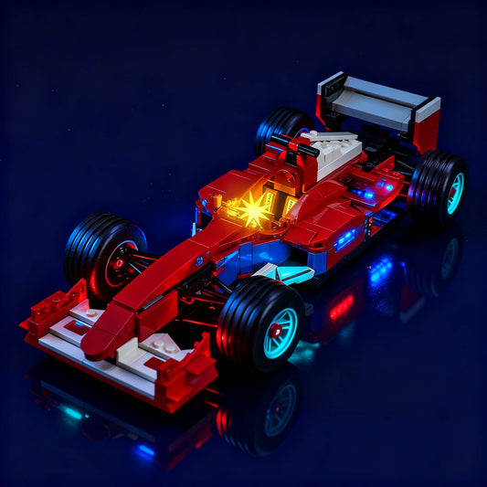 Set de Iluminación LED para LEGO® Icons Ferrari F2004 & Michael Schumacher – 11375 Versión con Control Remoto