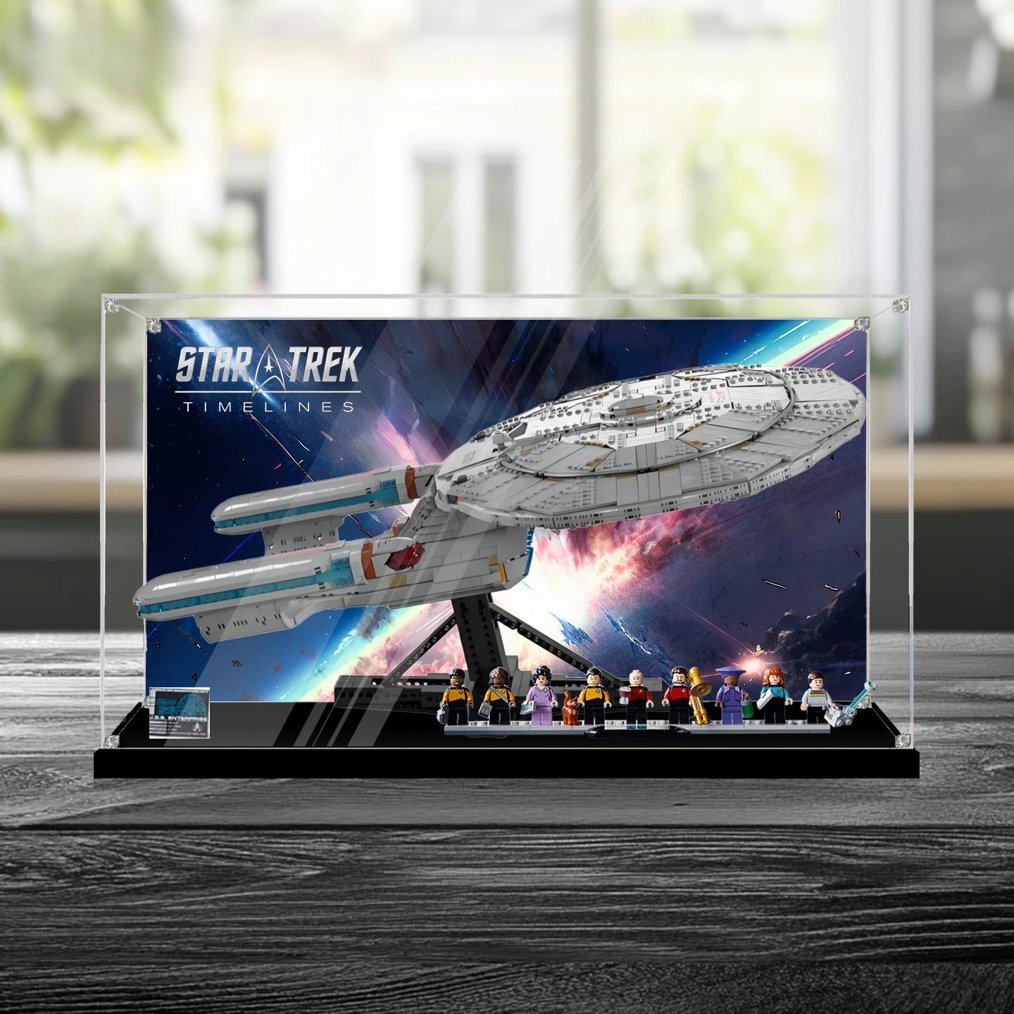 Staubdichte & UV-geschützte HD-Acryl-Vitrine für LEGO Star Trek 10356 U.S.S. Enterprise