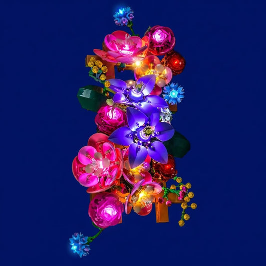 Juego de iluminación LED para LEGO® Botanical Collection Flower Wall 11503 versión de control remoto