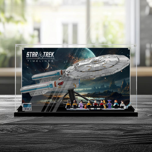 Staubdichte & UV-geschützte HD-Acryl-Vitrine für LEGO Star Trek 10356 U.S.S. Enterprise