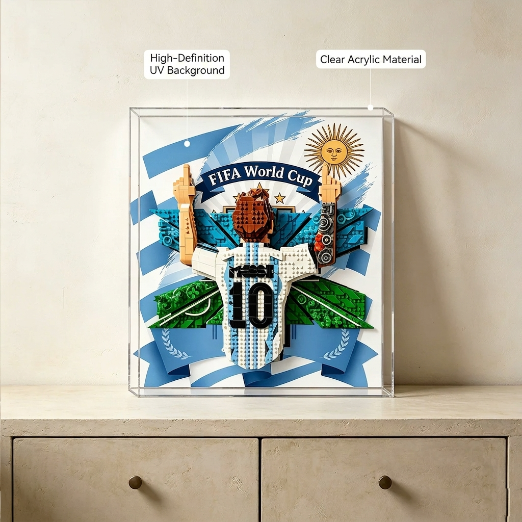 Vitrina de Acrílico para Lego 43018 "Celebration Moments", Marco de Pared para Lego 43018