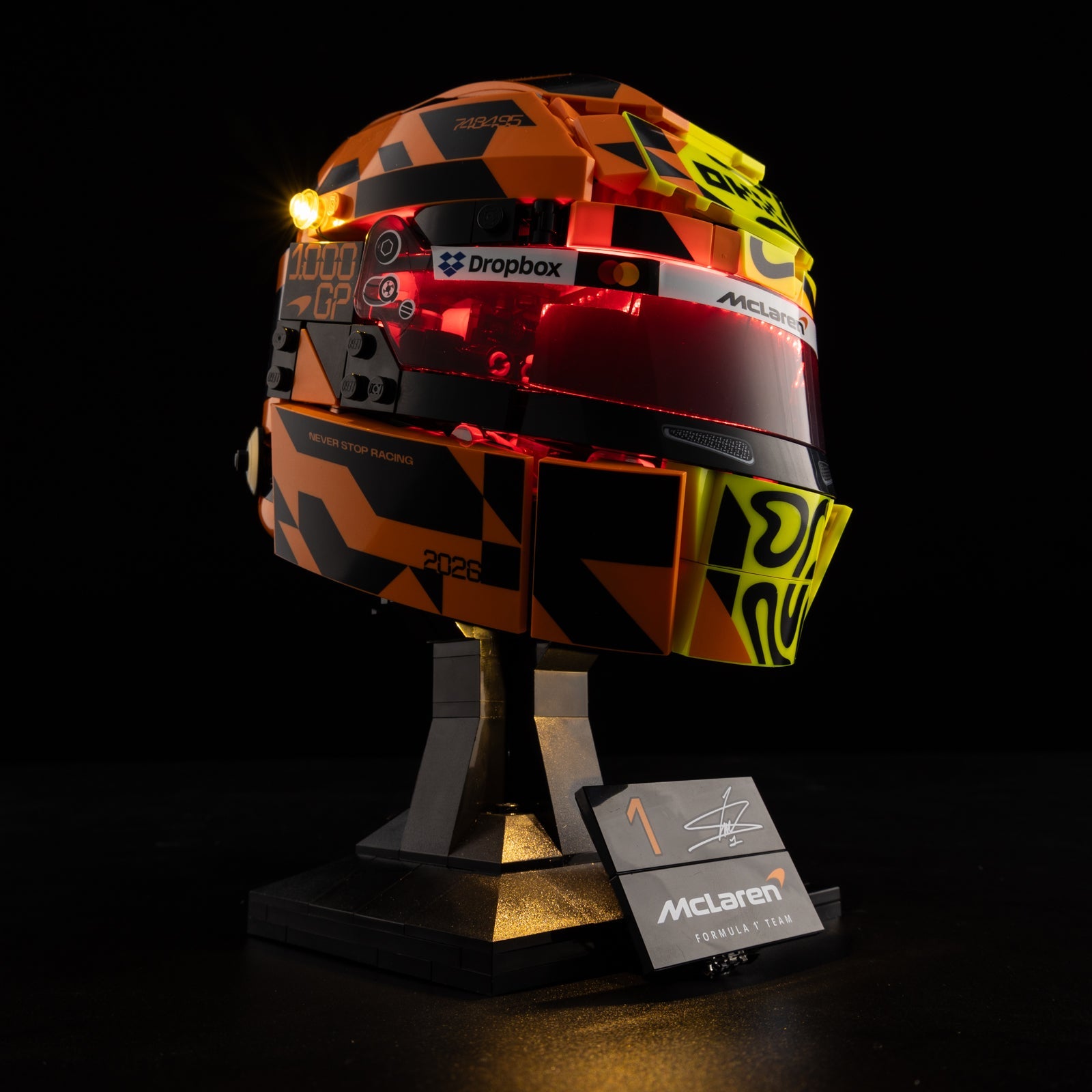 LED-Beleuchtungsset für LEGO® McLaren Mastercard F1® Team Lando Norris Helmet 43023