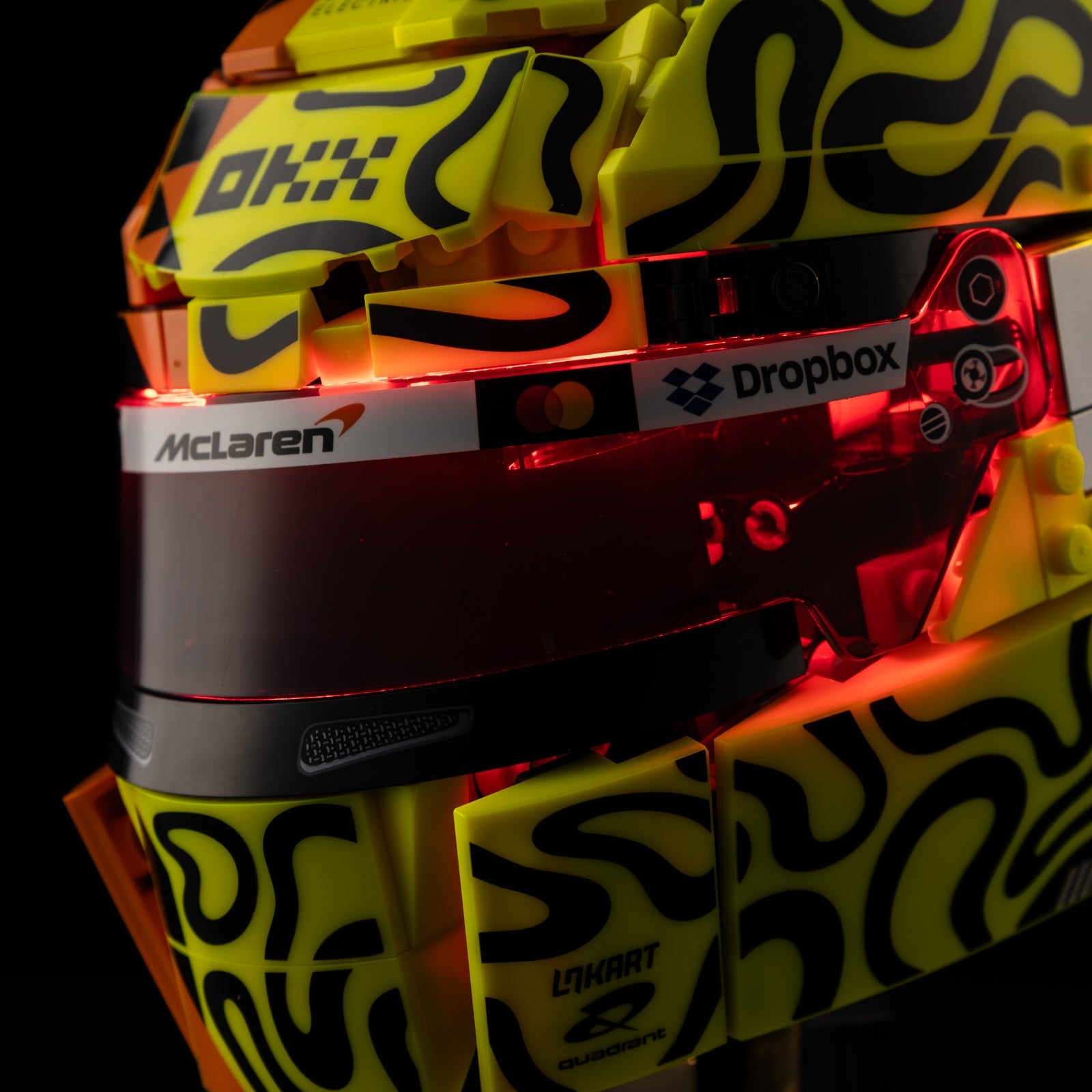 LED-Beleuchtungsset für LEGO® McLaren Mastercard F1® Team Lando Norris Helmet 43023