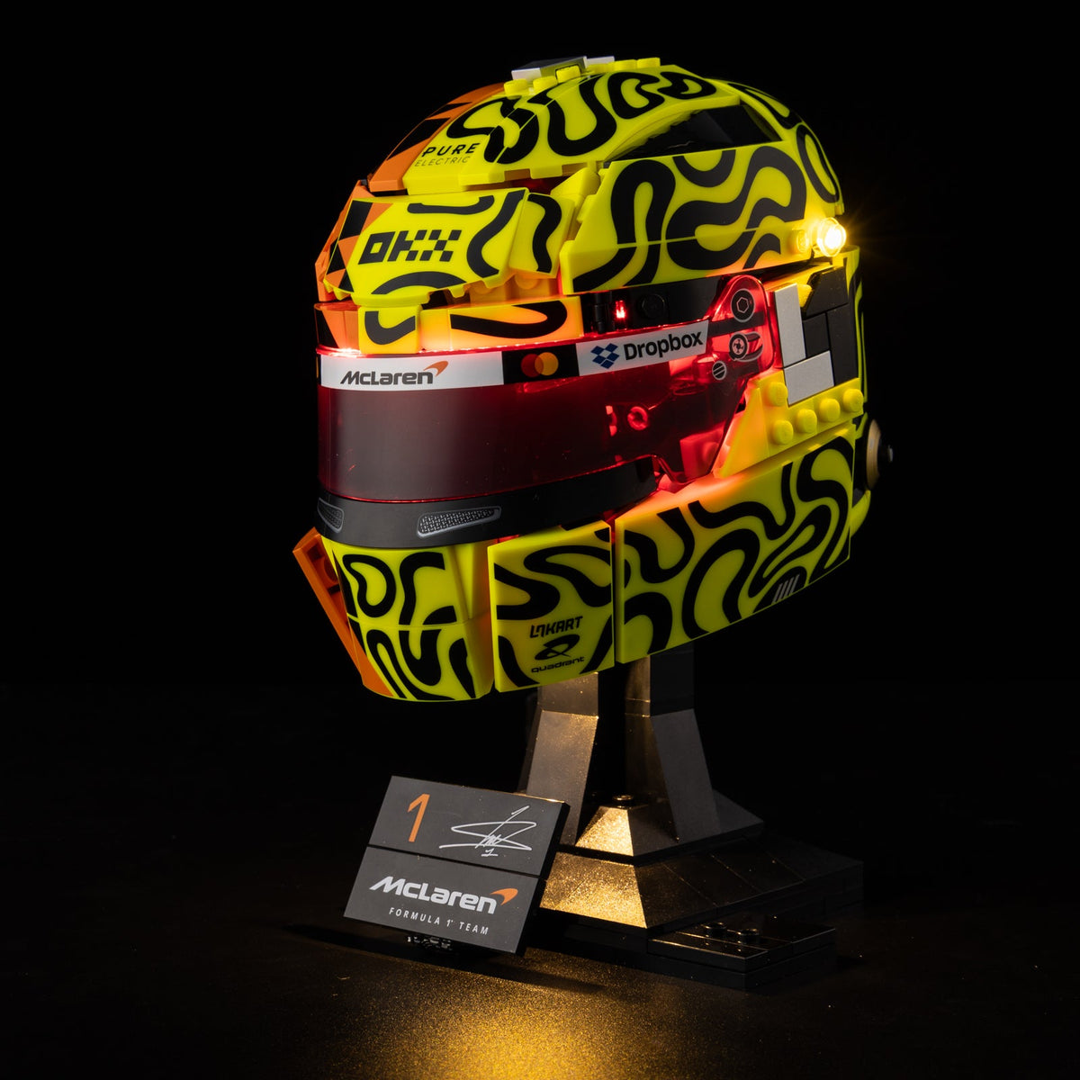LED-Beleuchtungsset für LEGO® McLaren Mastercard F1® Team Lando Norris Helmet 43023